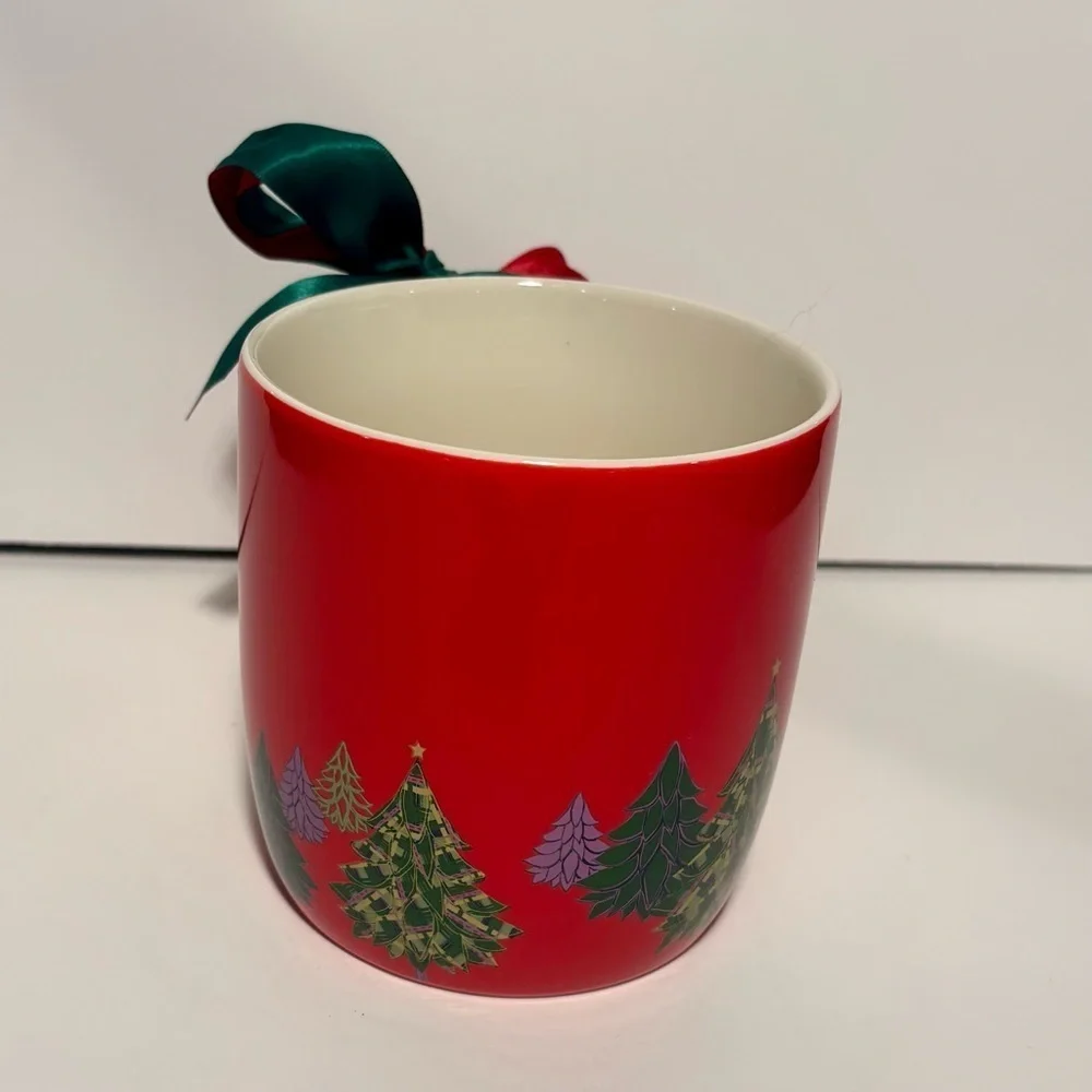 Starbucks 2020 Red Christmas Trees Mug New 16-18 ounces